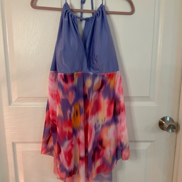 TIE DYE PURPLE BATHING SUIT PLUS SIZE 4X NWOT - Picture 2 of 10